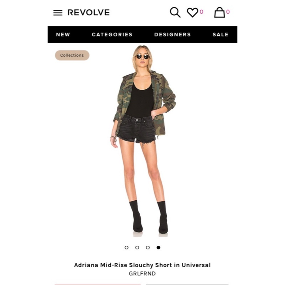 GRLFRND Adrianna Slouchy Denim Short